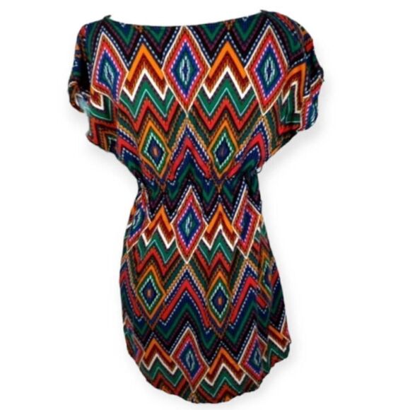 FOREVER 21 MULTICOLOR MINI DRESS SZ.S EUC. - Picture 4 of 8